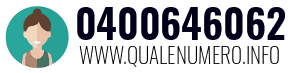 Numero di telefono 0400646062 0400646062