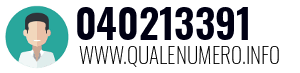 Numero di telefono 040213391 040213391