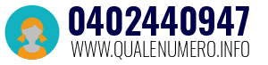 Numero di telefono 0402440947 0402440947