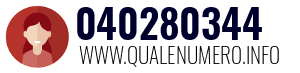 Numero di telefono 040280344 040280344