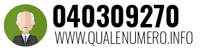 Numero di telefono 040309270 040309270