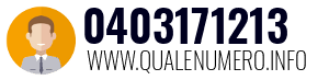 Numero di telefono 0403171213 0403171213