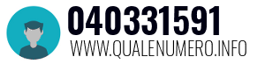 Numero di telefono 040331591 040331591