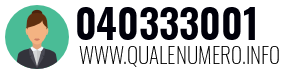 Numero di telefono 040333001 040333001