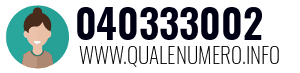Numero di telefono 040333002 040333002