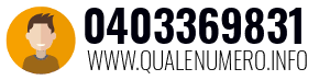 Numero di telefono 0403369831 0403369831
