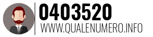 Numero di telefono 0403520 0403520