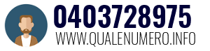 Numero di telefono 0403728975 0403728975