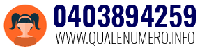 Numero di telefono 0403894259 0403894259