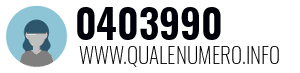 Numero di telefono 0403990 0403990