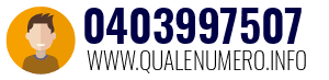 Numero di telefono 0403997507 0403997507