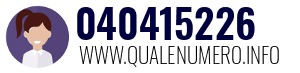 Numero di telefono 040415226 040415226