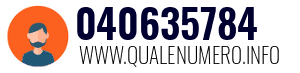 Numero di telefono 040635784 040635784