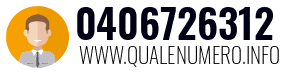 Numero di telefono 0406726312 0406726312