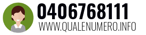 Numero di telefono 0406768111 0406768111