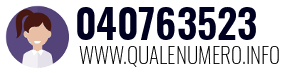 Numero di telefono 040763523 040763523