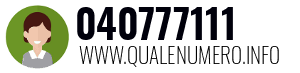 Numero di telefono 040777111 040777111