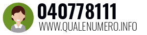 Numero di telefono 040778111 040778111