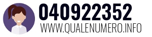 Numero di telefono 040922352 040922352