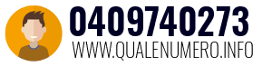 Numero di telefono 0409740273 0409740273