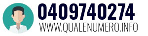 Numero di telefono 0409740274 0409740274