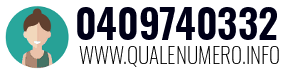 Numero di telefono 0409740332 0409740332