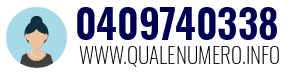 Numero di telefono 0409740338 0409740338