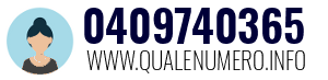 Numero di telefono 0409740365 0409740365