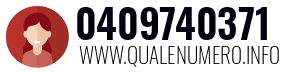 Numero di telefono 0409740371 0409740371