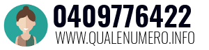 Numero di telefono 0409776422 0409776422