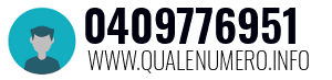 Numero di telefono 0409776951 0409776951