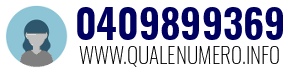 Numero di telefono 0409899369 0409899369
