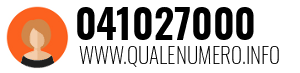 Numero di telefono 041027000 041027000