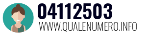 Numero di telefono 04112503 04112503