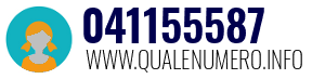 Numero di telefono 041155587 041155587