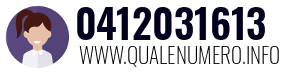 Numero di telefono 0412031613 0412031613