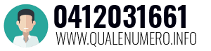 Numero di telefono 0412031661 0412031661