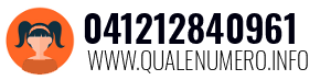 Numero di telefono 041212840961 041212840961