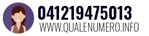 Numero di telefono 041219475013 041219475013