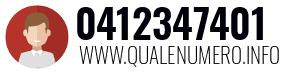 Numero di telefono 0412347401 0412347401