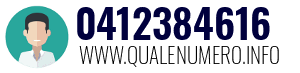 Numero di telefono 0412384616 0412384616