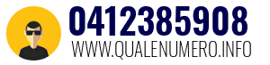 Numero di telefono 0412385908 0412385908