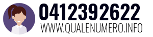Numero di telefono 0412392622 0412392622