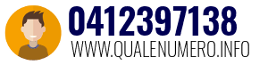 Numero di telefono 0412397138 0412397138
