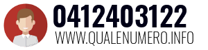 Numero di telefono 0412403122 0412403122