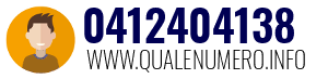 Numero di telefono 0412404138 0412404138