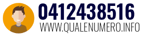 Numero di telefono 0412438516 0412438516