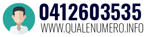 Numero di telefono 0412603535 0412603535