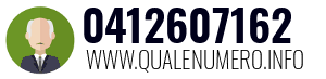 Numero di telefono 0412607162 0412607162