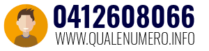 Numero di telefono 0412608066 0412608066